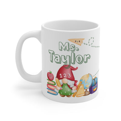 Gnome Teacher Ceramic Mug - Easy Basic Creations