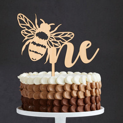Bumble Bee One Cake Topper - Easy Basic Creations