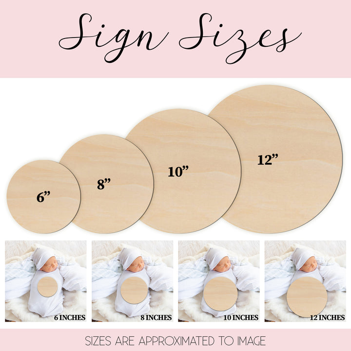 Kisses Custom Name Wood Round Easy Basic Creations