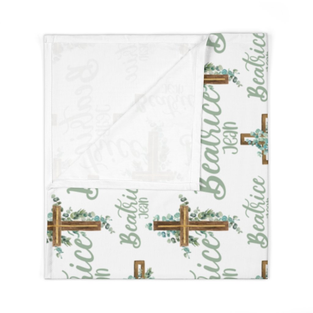 Newborn Swaddles - Personalized Bless This Child Swaddle Blanket