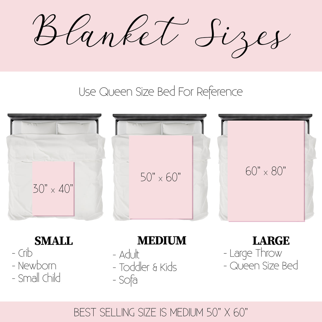 Pink Daisy Custom Name Blanket Easy Basic Creations