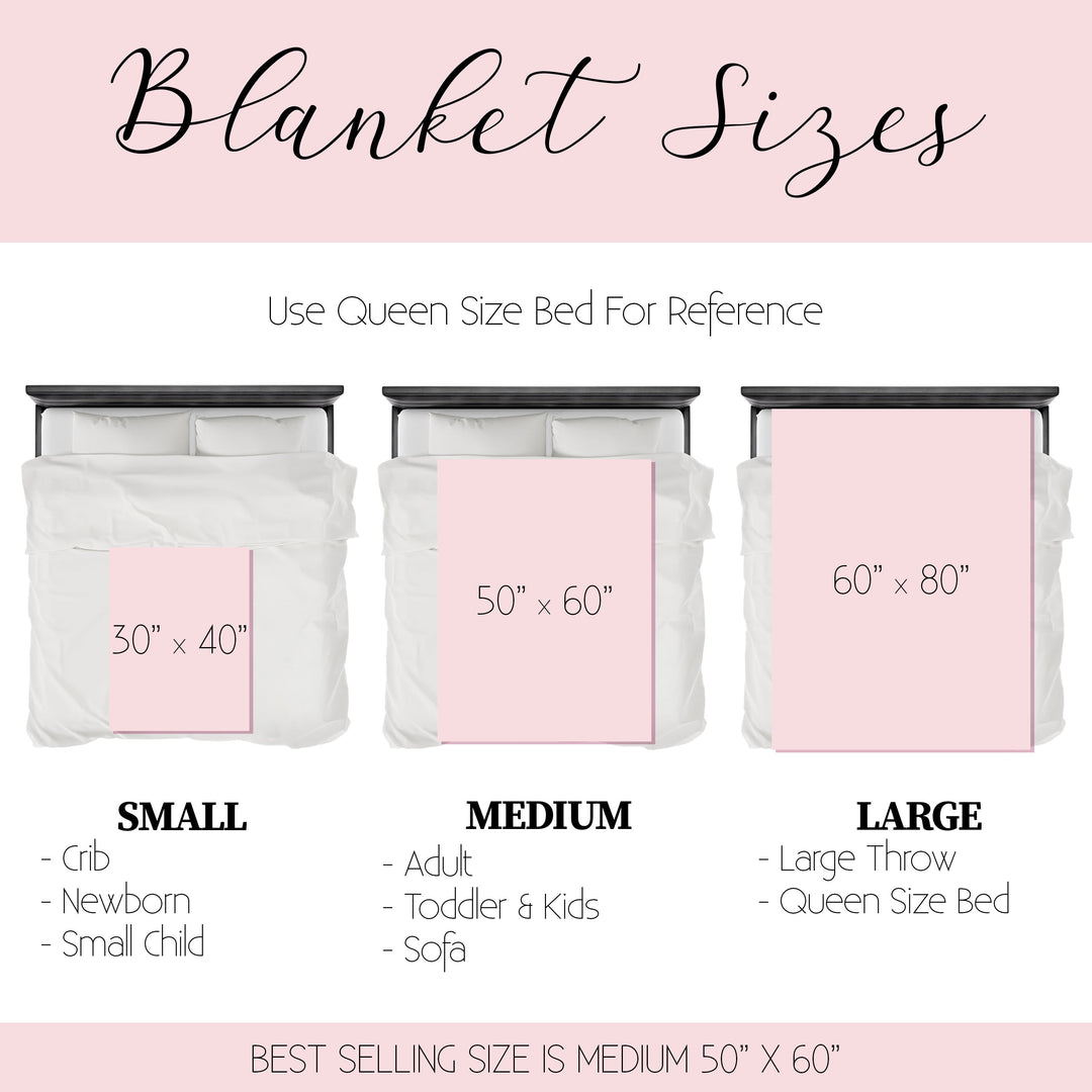 Cherry Blossom Custom Name Blanket Easy Basic Creations