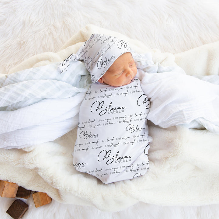 Affirmation Swaddle Blanket Easy Basic Creations