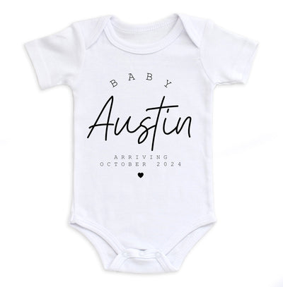 Personalized Baby Name Bodysuit Easy Basic Creations