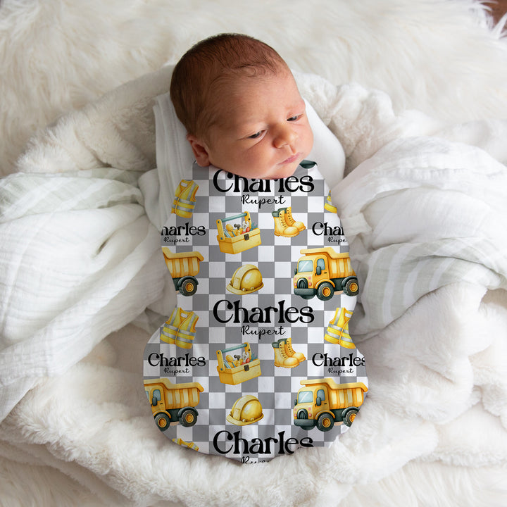 Construction Swaddle Blanket