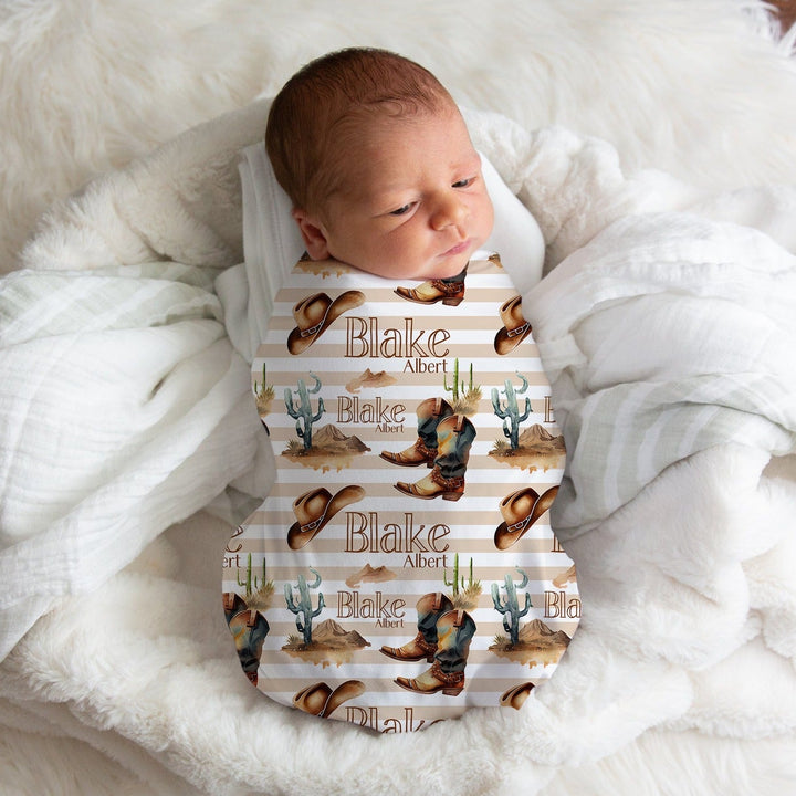 Cowboy Swaddle Blanket Easy Basic Creations