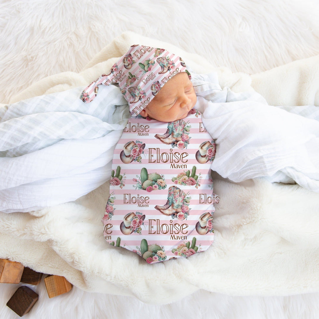 Cowgirl Swaddle Blanket Easy Basic Creations