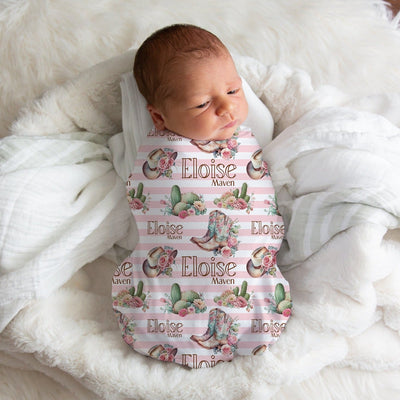 Cowgirl Swaddle Blanket Easy Basic Creations