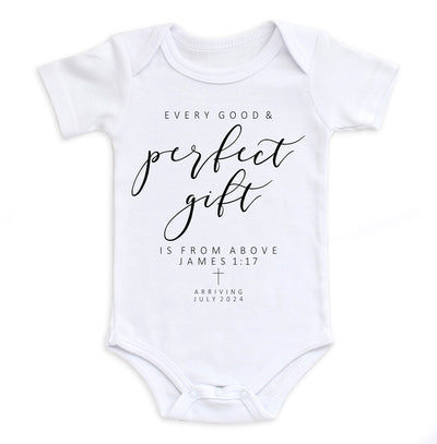 Every Good And Perfect Gift Is From Above James 1:17 Bodysuit Easy Basic Creations