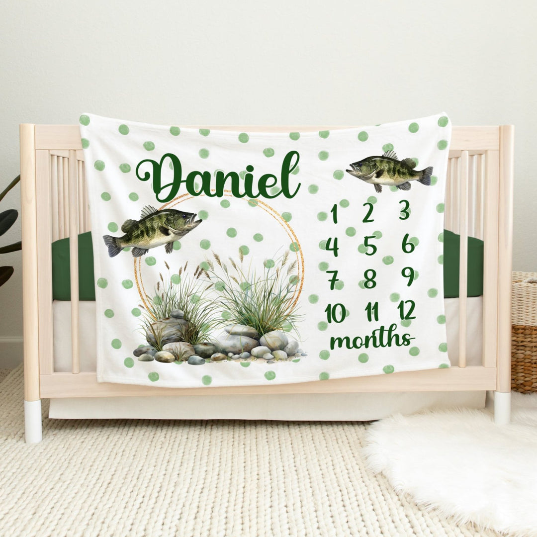 Fishing Milestone Blanket