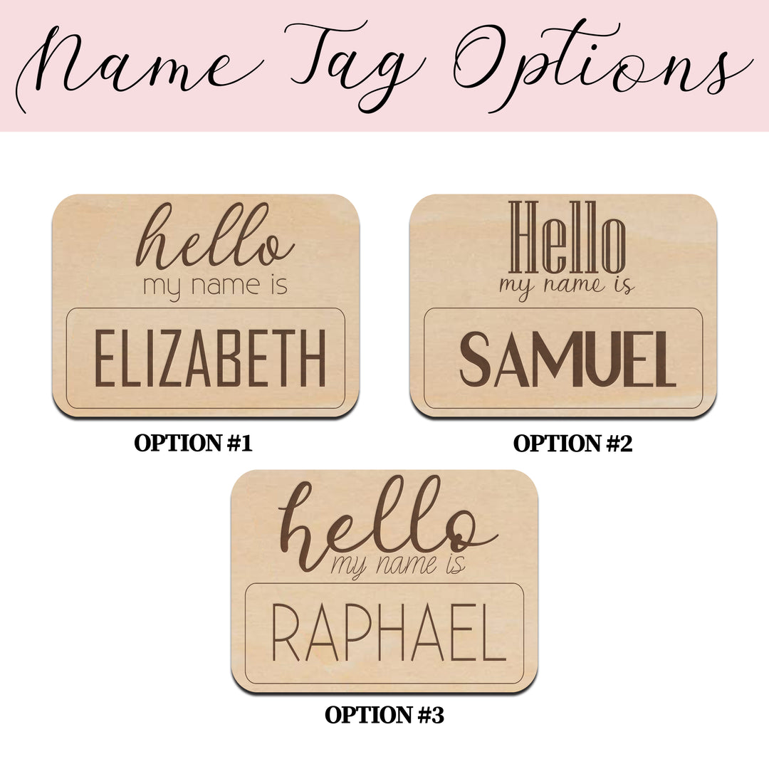 Hello My Name Is Baby Name Tag Easy Basic Creations