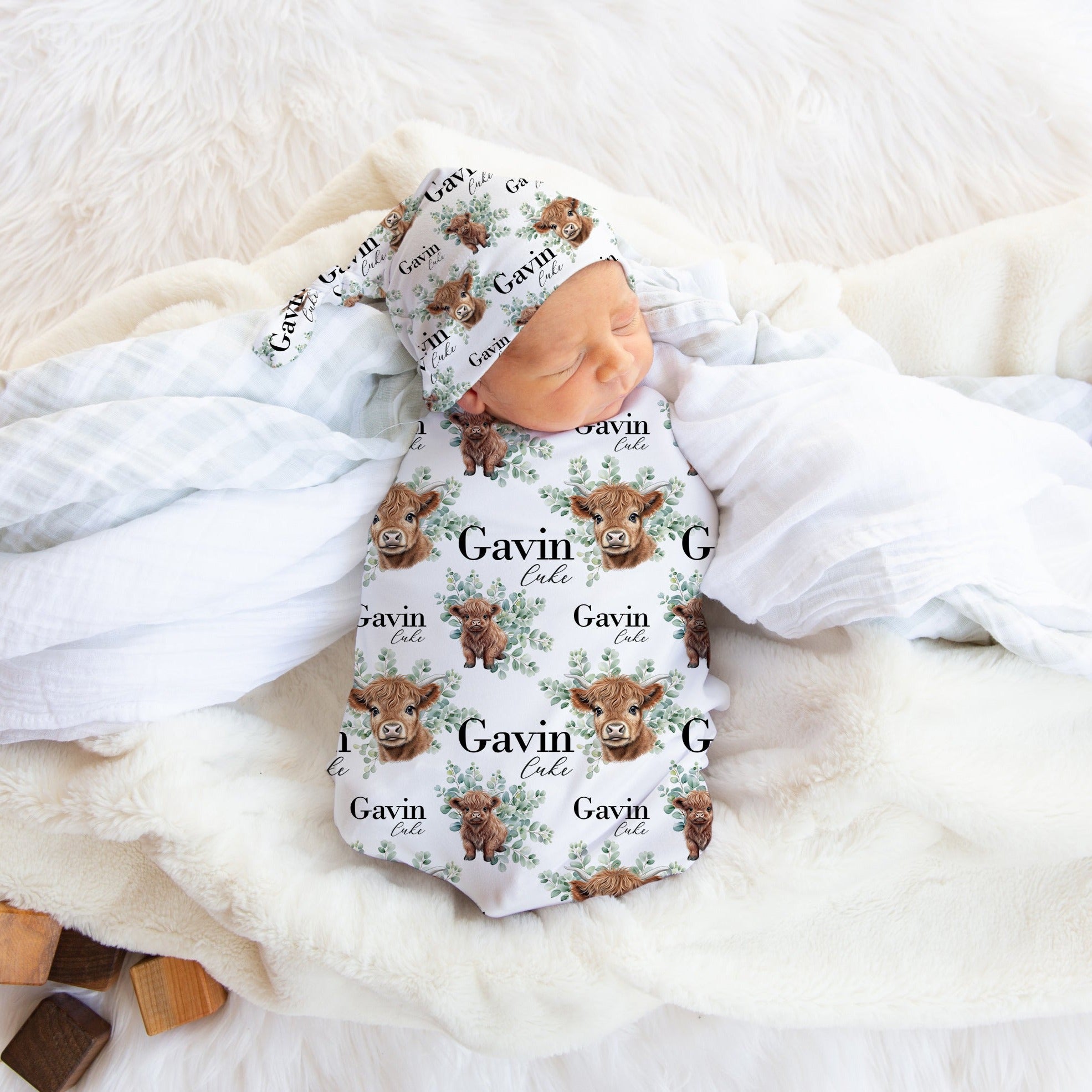 Cow swaddle blanket best sale