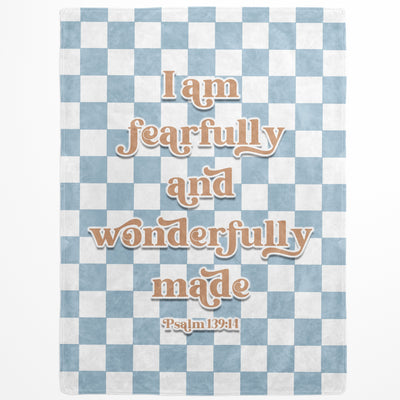 I Am Fearfully And Wonderfully Made Psalm 139:14 Blanket Easy Basic Creations
