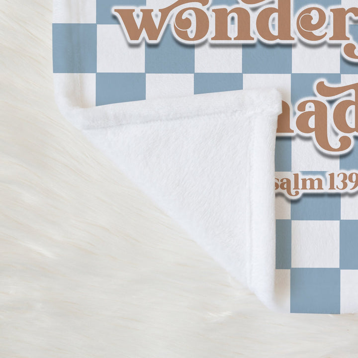 I Am Fearfully And Wonderfully Made Psalm 139:14 Blanket Easy Basic Creations