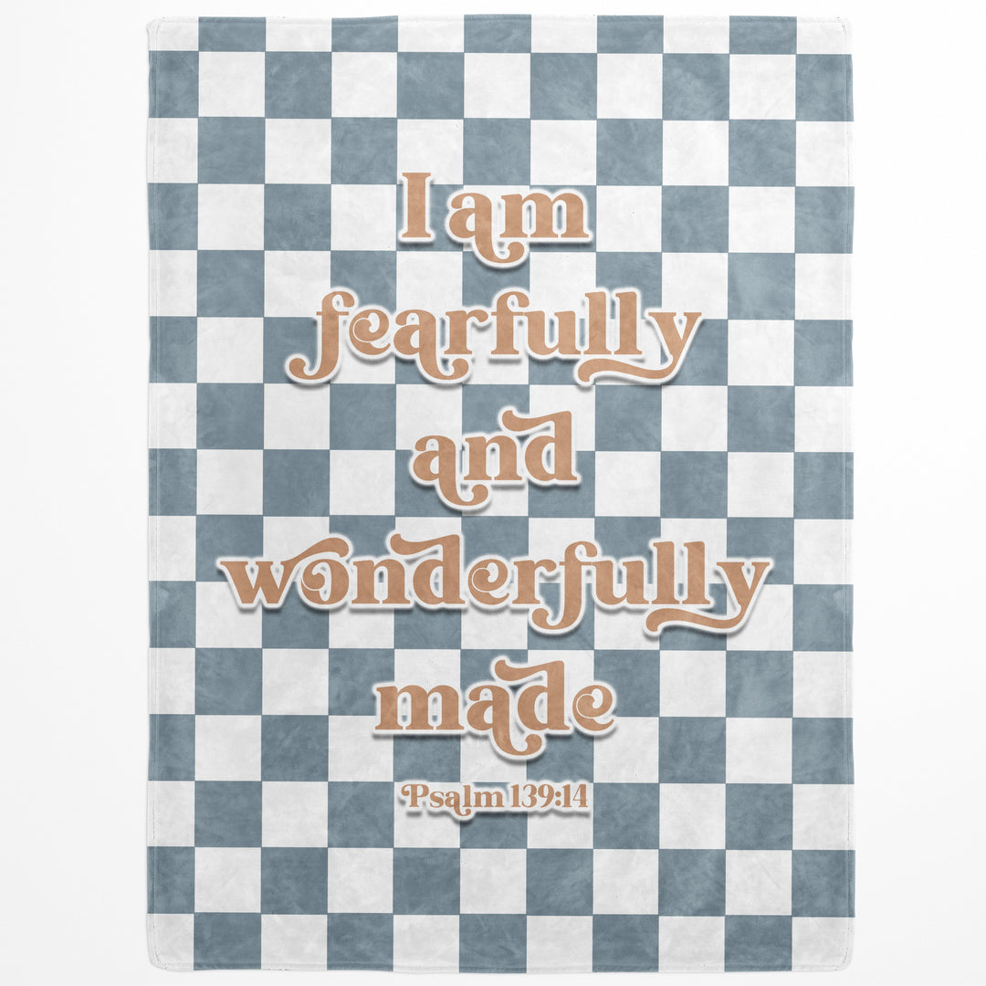 I Am Fearfully And Wonderfully Made Psalm 139:14 Blanket Easy Basic Creations