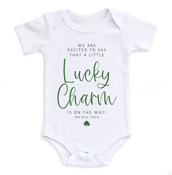 A Little Lucky Charm Is On The Way Bodysuit 