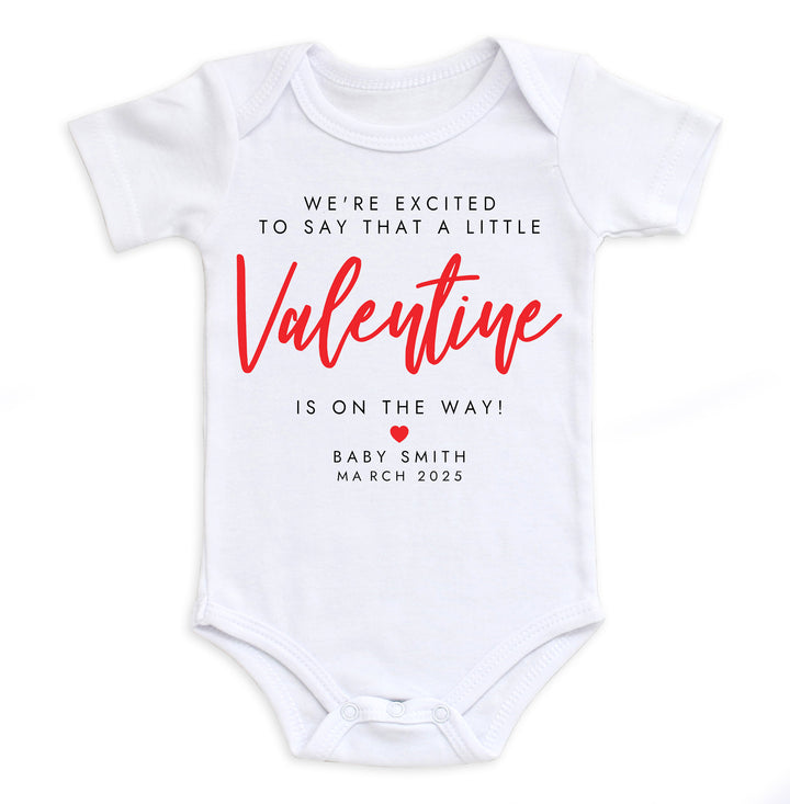 A Little Valentine Is On The Way Bodysuit