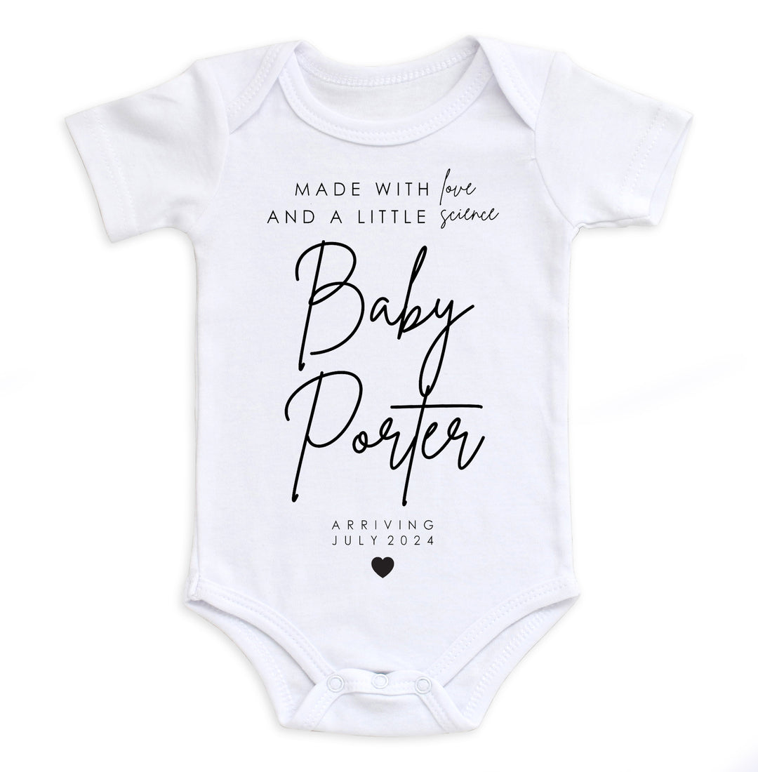 Made With Love And A Little Science Bodysuit Easy Basic Creations