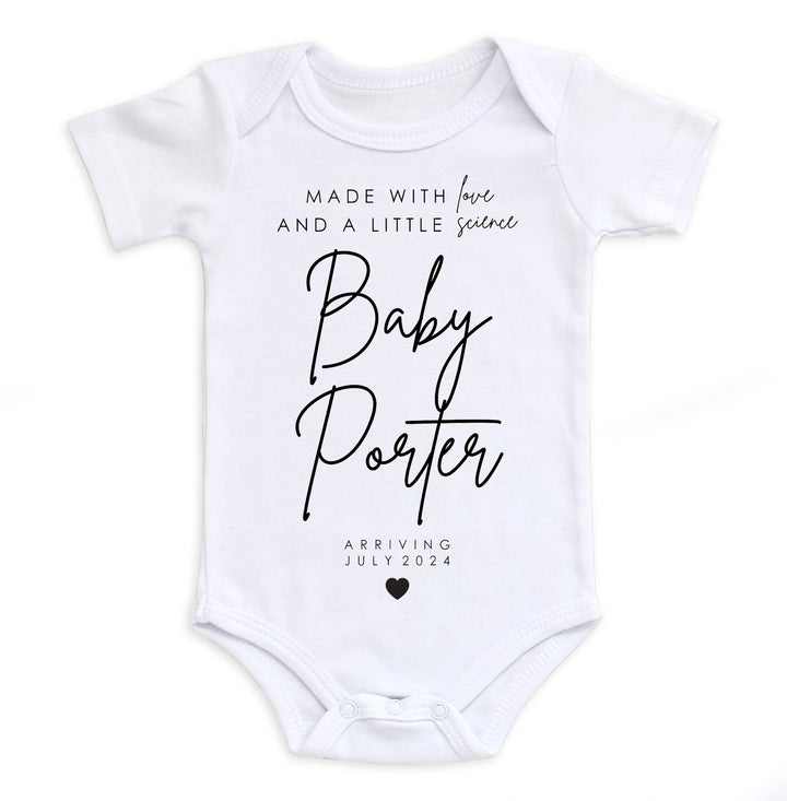 Made With Love And A Little Science Bodysuit Easy Basic Creations