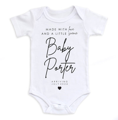 Made With Love And A Little Science Bodysuit Easy Basic Creations