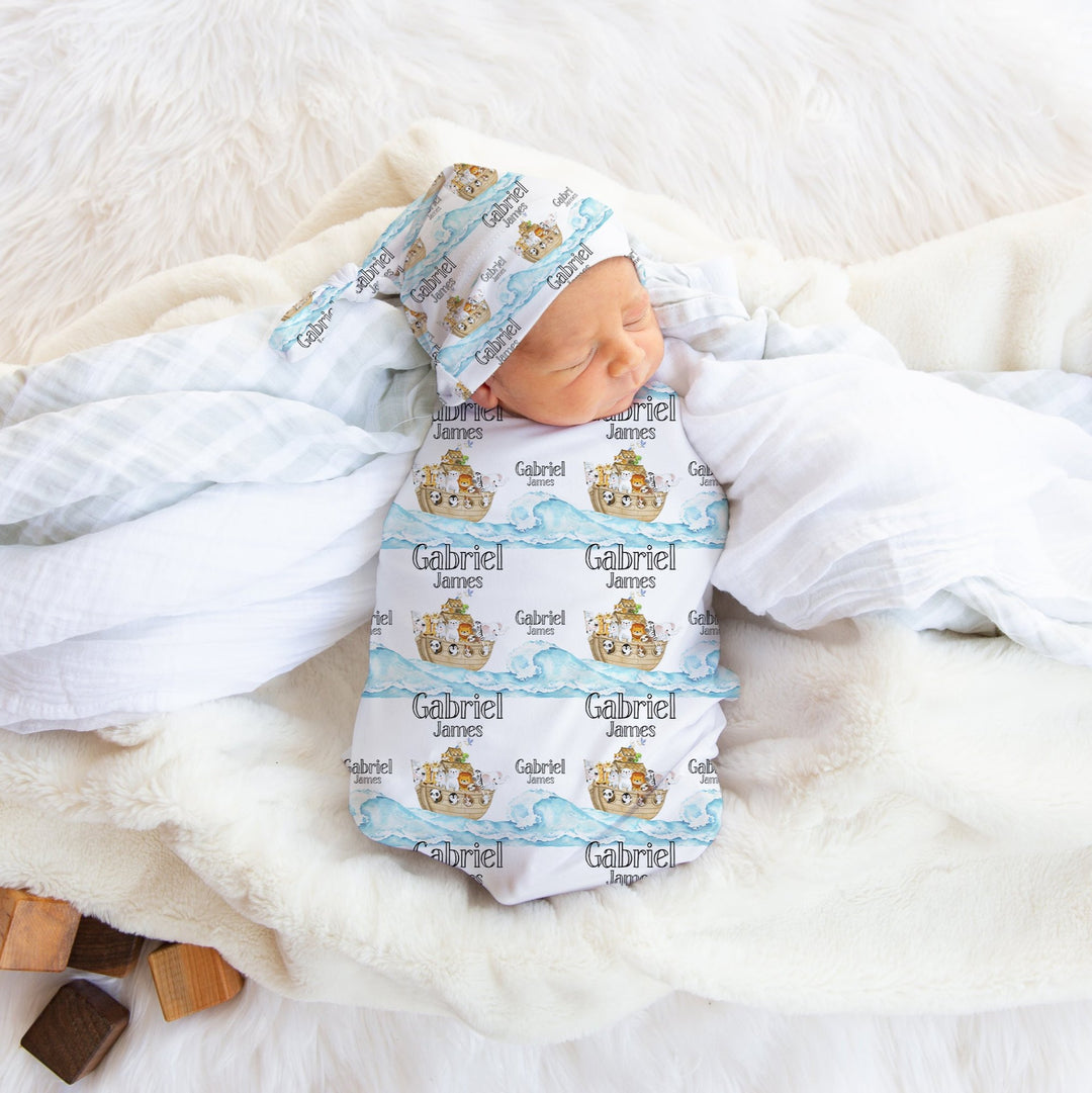 Noah's Ark Swaddle Blanket