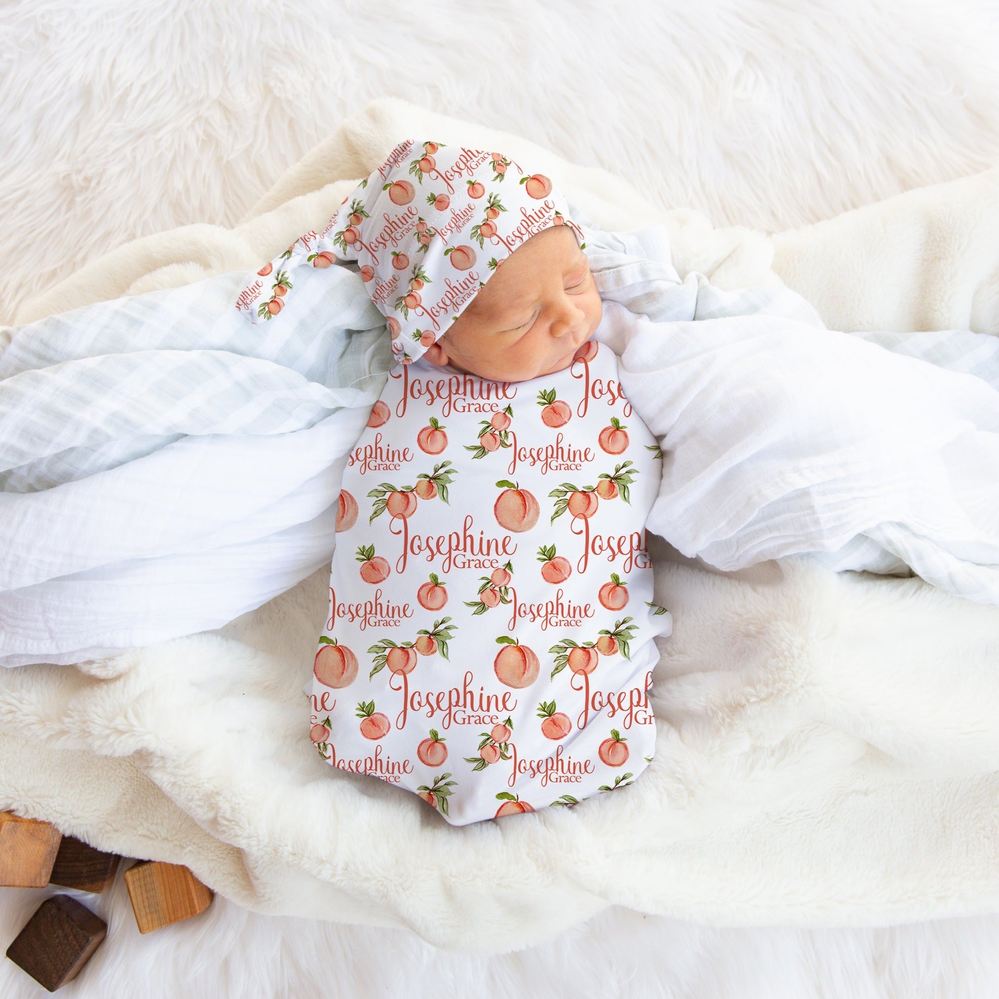 Peach swaddle sale