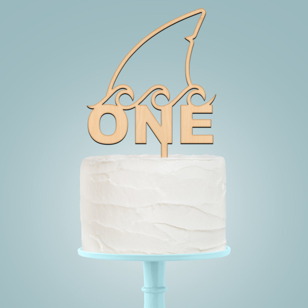 Shark Fin One Cake Topper Easy Basic Creations Shop