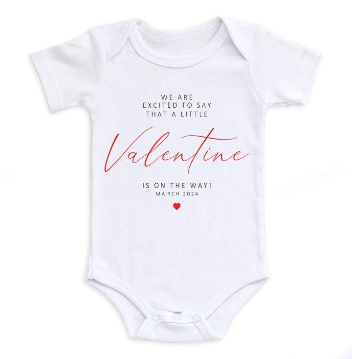 A Little Valentine Is On The Way Bodysuit Easy Basic Creations