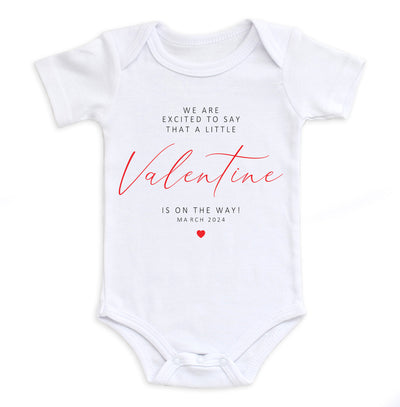 A Little Valentine Is On The Way Bodysuit Easy Basic Creations