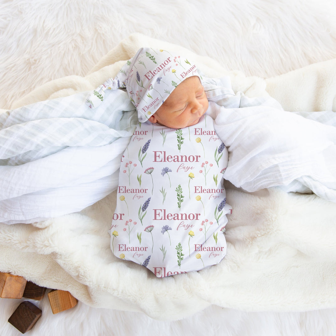 Wildflower Swaddle Blanket Easy Basic Creations