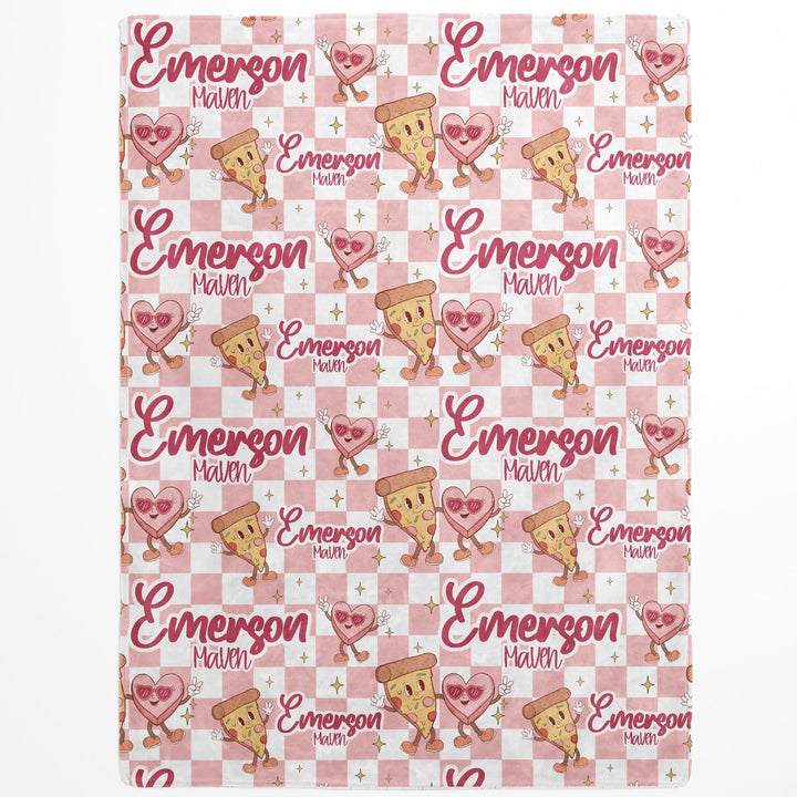 You Got A Pizza Of My Heart Custom Name Blanket Easy Basic Creations