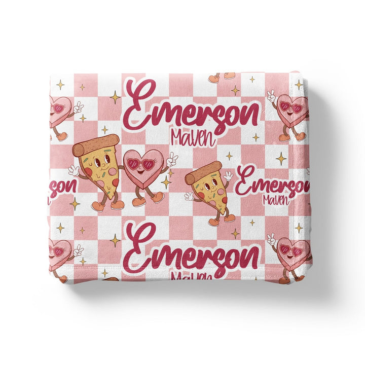 You Got A Pizza Of My Heart Custom Name Blanket Easy Basic Creations