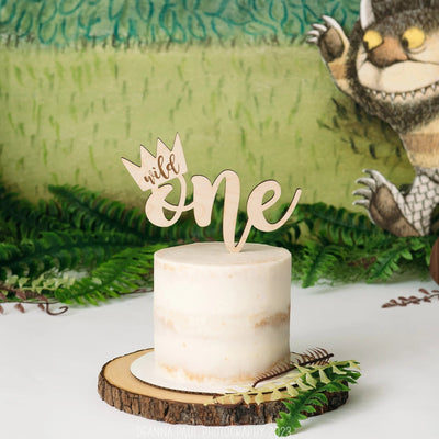 Wild One Wood Cake Topper Easy Basic Creations Shop
