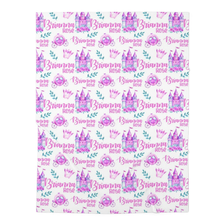 Personalized Princess Swaddle Blanket Easy Basic Creations