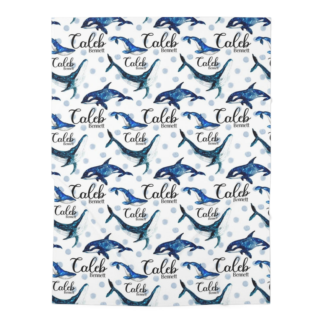 Galaxy Whales Swaddle Blanket Easy Basic Creations