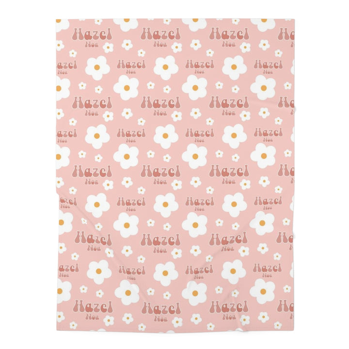 Pink Daisy Swaddle Blanket Easy Basic Creations