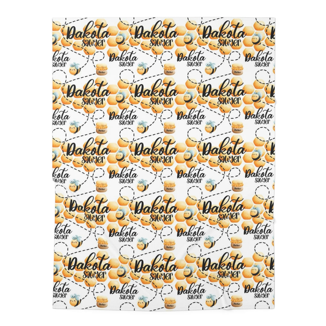 Personalized Bumble Bee Swaddle Blanket Easy Basic Creations