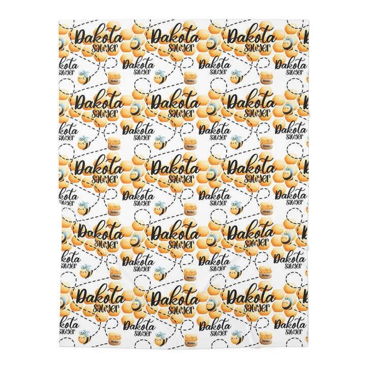 Personalized Bumble Bee Swaddle Blanket Easy Basic Creations