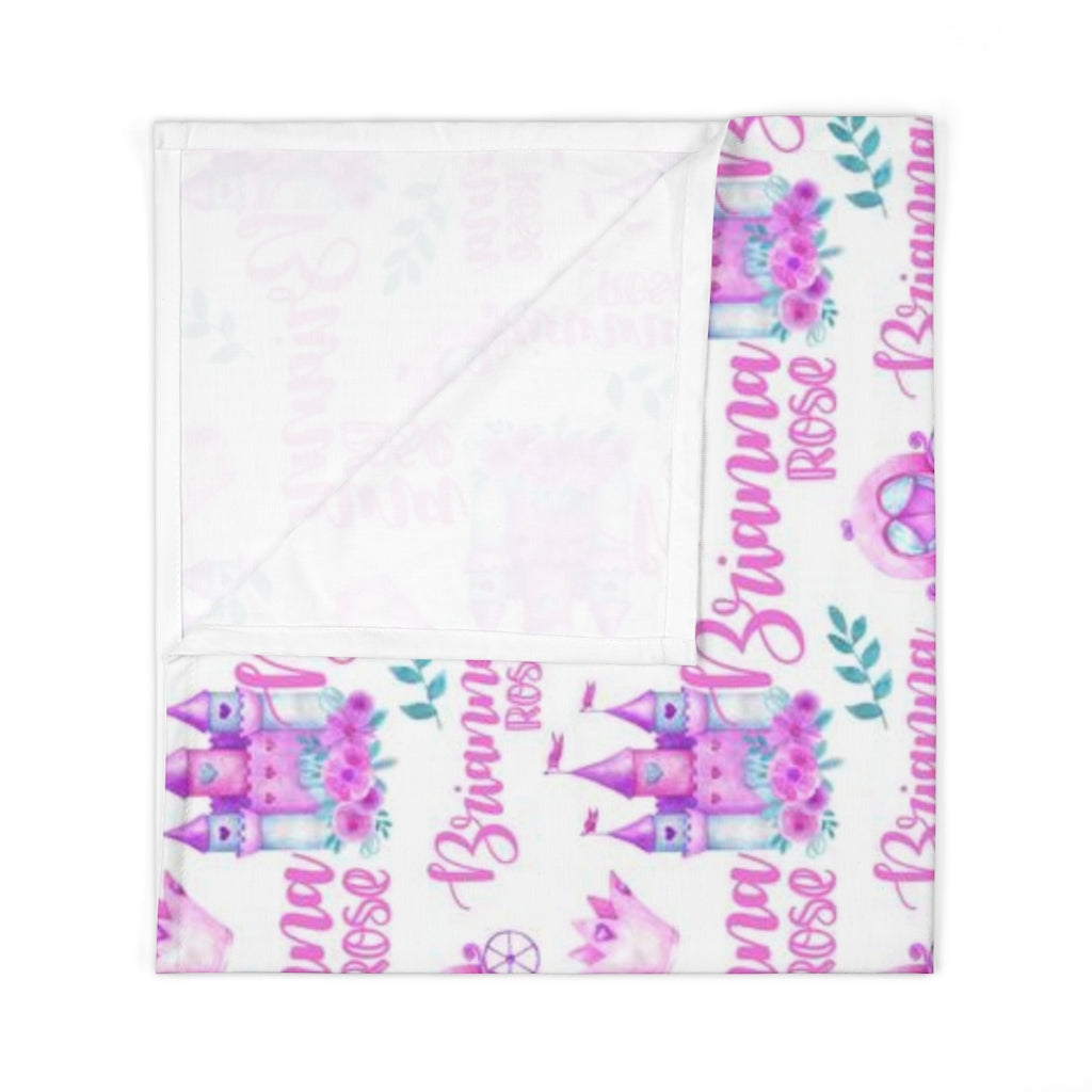 Personalized Princess Swaddle Blanket Easy Basic Creations