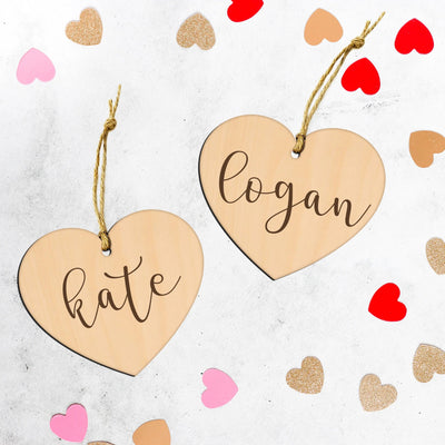 Heart Shaped Name Tag - Easy Basic Creations