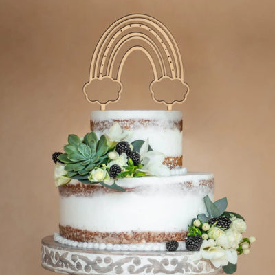 Boho Rainbow Cake Topper - Easy Basic Creations