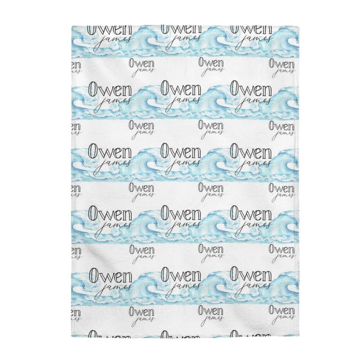 Ocean Waves Custom Name Blanket - Easy Basic Creations