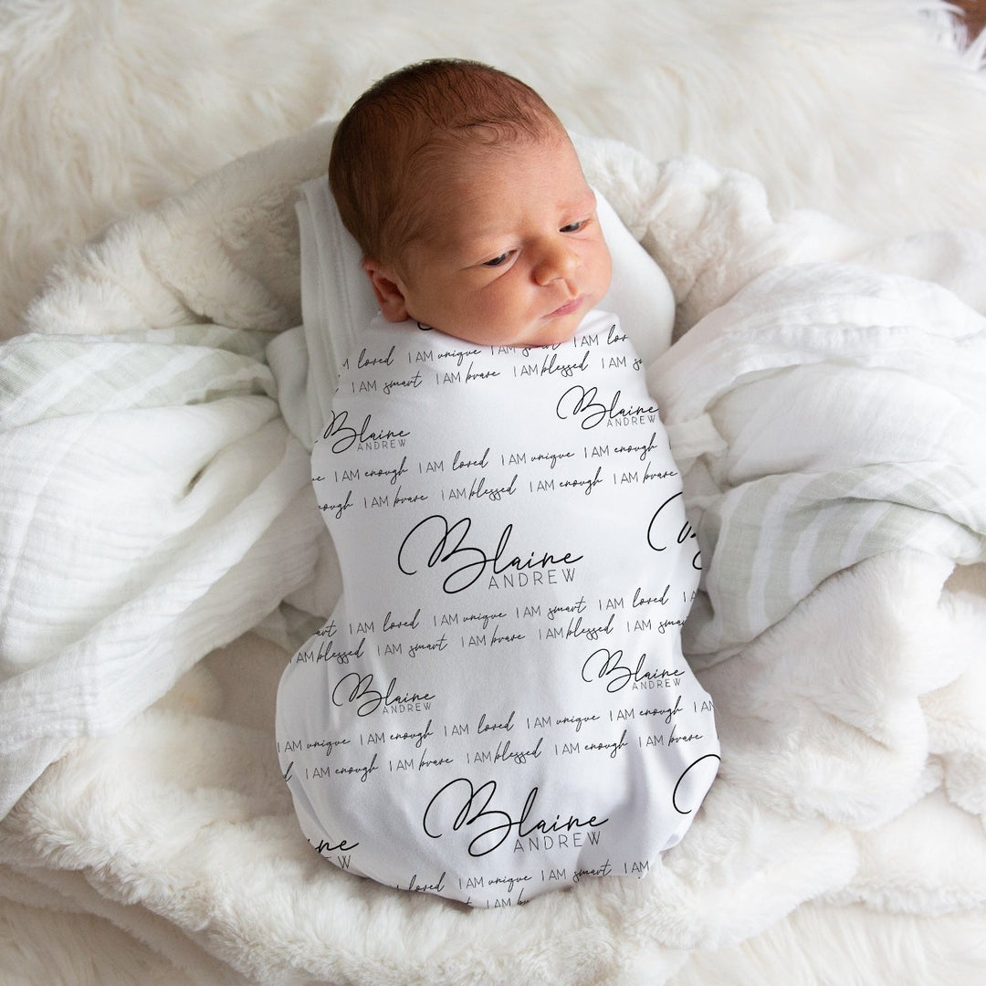 Affirmation Swaddle Blanket Easy Basic Creations