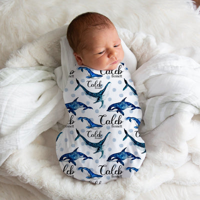Galaxy Whales Swaddle Blanket Easy Basic Creations