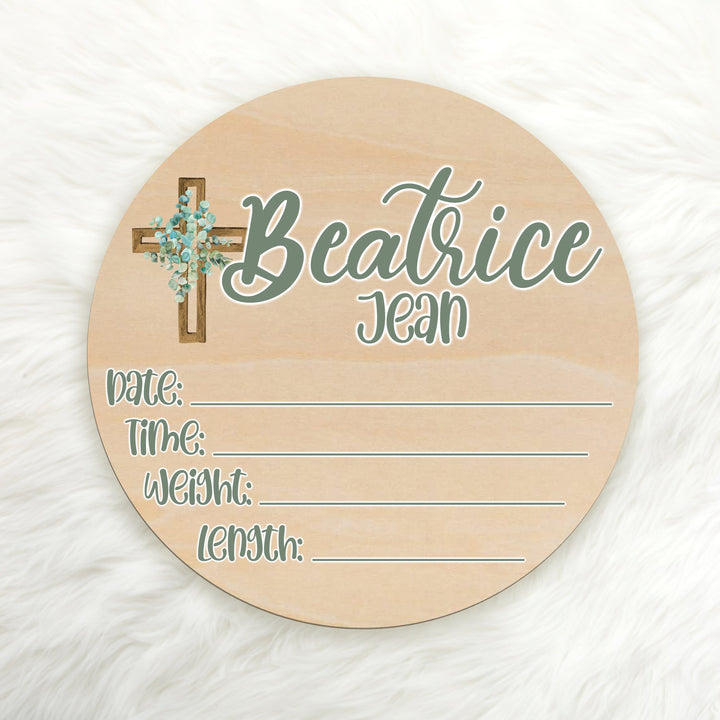 God Bless Birth Stat Sign Easy Basic Creations