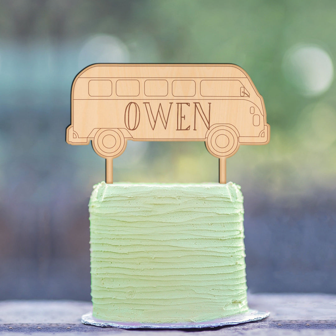 Custom Hippie Van Cake Topper - Easy Basic Creations