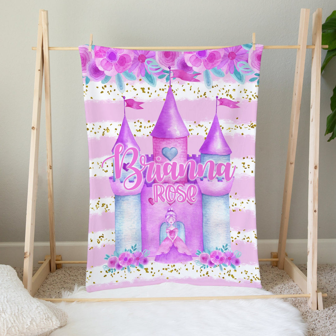 Princess Custom Name Blanket Easy Basic Creations