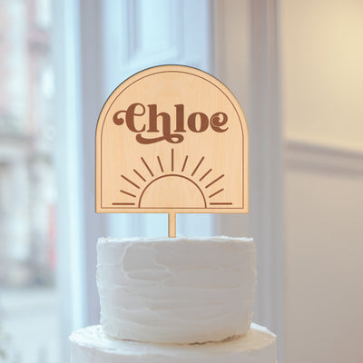 Personalized Sunshine Cake Topper Easy Basic Creations Shop