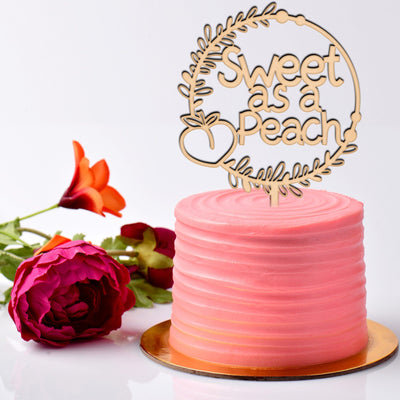 Sweet As A Peach Cake Topper - Easy Basic Creations