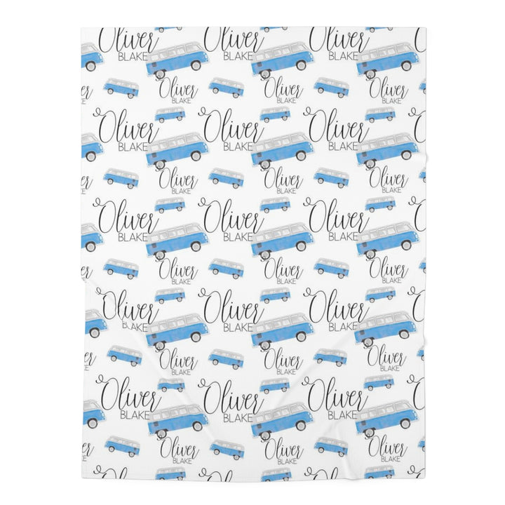 Personalized Hippie Van Swaddle Blanket Printify